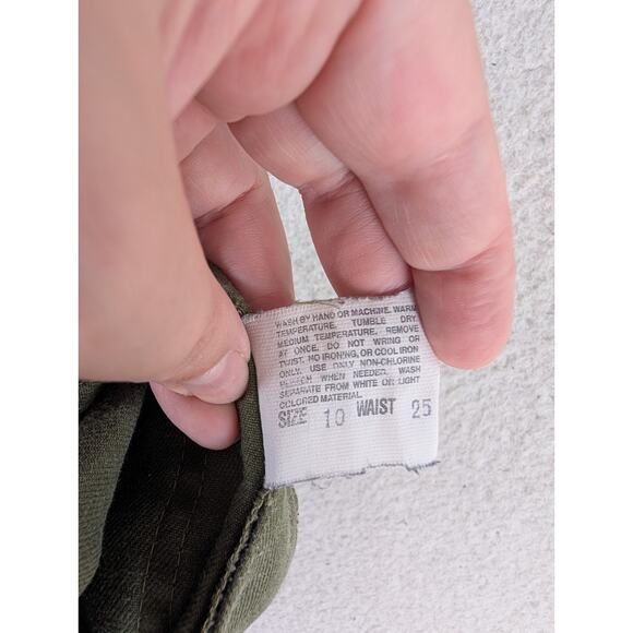 Vintage Boy Scounts BSA Cargo Pants Boys Size 10 Uniform Green Hiking Camping - Picture 16 of 16